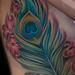 Tattoos - Peacock Feather and Dogwood Flowers - 71960